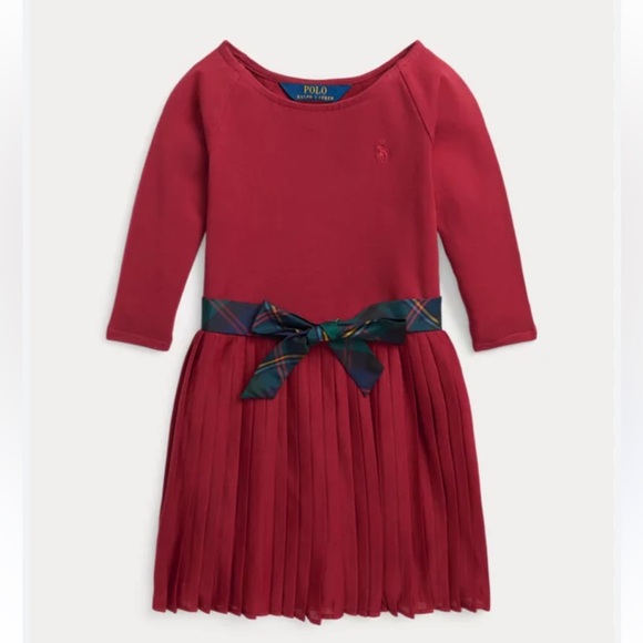 NWT POLO Ralph Lauren Pleated Stretch Jersey Dress, Size 6 - Picture 9 of 9